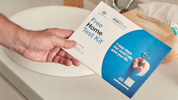 Image of the bowel screening free home test kit